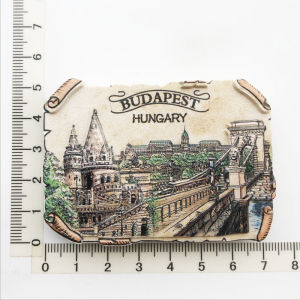 Sáng Tạo Du Lịch Lưu Niệm Nhựa Tác Phẩm Nghệ Thuật UV In Hình Phong Cảnh Miếng Dán Tủ Lạnh Từ Tính Từ Budapest Hungary
