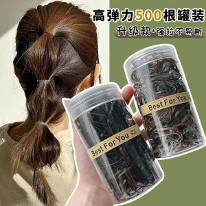 Dây Buộc Tóc Dùng Một Lần Màu Đen Cho Nữ Dây Buộc Tóc Cao Su Đàn Hồi Bền Không Gây Hại Cho Tóc Phụ Kiện Tóc Đa Năng Dây Buộc Tóc