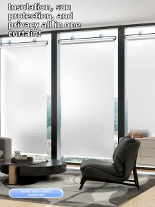 YIMING | UV Block Heat Insulation Sunscreen No-Drill Installation Suction Cup Car/Home Use Stretchable Roller Window Film