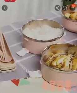 stainless steel insulated lunch box bag bento box Student office worker meal box insulated box large capacity