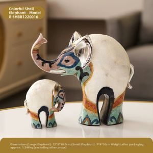 FANJIUSHI | Vintage Nordic Abstract Elephant Figurine