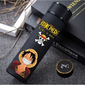 500ml LED Anime Smart Thermos Bottle Coffee Cup 304 Stainless Steel Water Bottle Vacuum Flasks Thermos Cup Gift Mug for Dropshipping