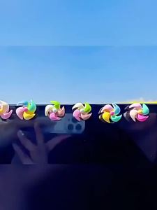 Cute Rotating Windmill Car Interior Decoration