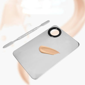 Mixing Palette Set - Stainless Steel Mixing Palette + Spatula