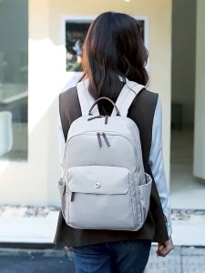 Tas Ransel Backpack Multifungsi Laptop Kuliah Sekolah Cewek Wanita Pria Cowok Macbook Air Pro Laptop Asus Acer Lenovo HP Huawei 11 12 13 14 15 156 inch Anti Air Waterproof Warna Khaki Apricot Hitam Black