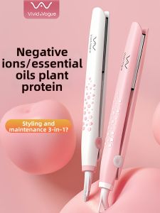 Vivid & Vogue | Negative Ion Hair Straightener & Curling Iron Inner Curl Bangs Smoothing Plate