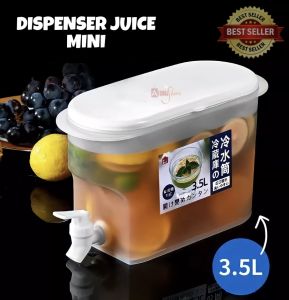 ( BISA COD ) PROMO Dispenser Jus Plastik Mini 3.5 Liter / Galon Air Kecil / Ketel Minuman Dingin / Keran Dispenser / Bucket Mini Juice / Water Tank Portable / Dispenser Kulkas /Dispenser Air Panas dan Dingin Model Baru /Tempat Air Minum / Dispenser Kulkas