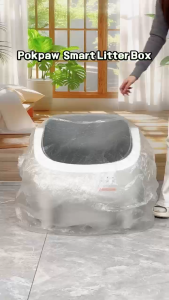 Pokpaw Automatic Self Cleaning Cat Litter Box Support Tuya Control 自动猫砂盆猫厕所