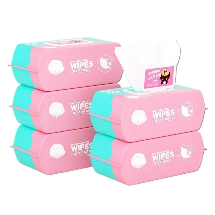 Infant Wipe 80 Pumping Baby Wet Tissue Kids Hand Mouth Bottom Dedicated