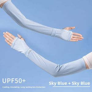 MiiOW | Loose Ice Silk Sleeve Womens Style Sun Protection UV Protection Arm Covers For Cycling And Driving New 2024 Catman Brand