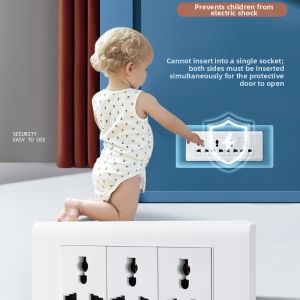 Multipurpose 6/9 Hole Power Outlet Wall Mount