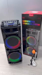 ลำโพงบลูทูธ KTS-1707 เบสแน่น รองรับAUX TF USB ฟรีไมค์ลอย/ไมค์สาย/รีโมท ดอก10นิ้ว2ดอก เสียบเครื่องดนตรี/ไมค์สายเพิ่มได้.