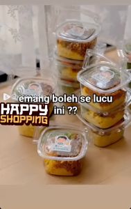 Mika Kranjang 500ml + Tutup/Mika Kue/Box Nasi Kuning/Mika Tenteng