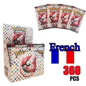 Takara Tomy | 360P French Pokémon TCG: Ecarlet & Violet Etsncelles Astral Radiance Obsidian Flames Booster Box Pokémon Cards Game 36 Pack Box
