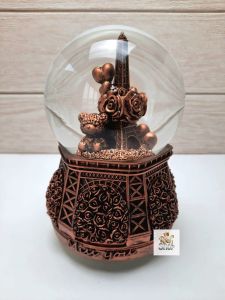 Kotak Musik Snowball Bola Kristal Salju Unicorn Lampu Snowglobe