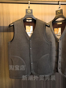 Áo Vest Không Tay Ấm Áp Cho Nam Mùa Thu Đông Màu Trơn Thoải Mái Không Làm Béo Phì Thời Trang Thành Phố Áo Vest Không Tay