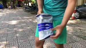 Bộ 2 đai bó bảo vệ đầu gối Aolikes A-7721 hỗ trợ dây chằng khớp gối với thanh cacbon đàn hồi Sport Knee Protector