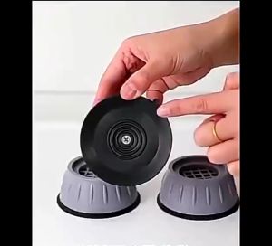 【COD】4Pcs Foot Pads Washing Machine for Anti-vibration Washer and Dryer Anti Slip Mat Rubber Isolation Refrigerator Anti-vibration Pad Anti Vibration Universal Furniture Noise Reduction