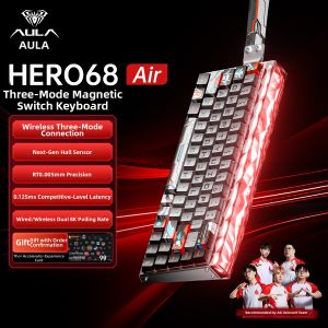 AULA | Gaming Customizable Magnetic Keyboards Wireless 3-Mode