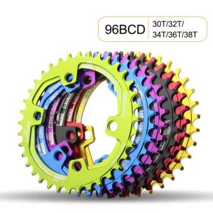 BDSNAIL Round 96BCD Aluminum Alloy Chainwheel 30T 32T 34T 36T 38T MTB Bike Road Bicycle for M7000 M8000 M90