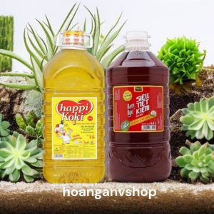 Combo 1c Dầu ăn Happi Koki 5lit 1c Nước Mắm Nam Ngư Siêu Tiết kiệm 4.8l