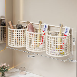 MUGG | Wall-mounted Hole-free Hairbrush Organizer Shelf