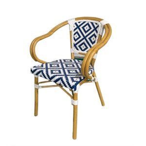 Vintage French Style Outdoor Rattan Table and Chairs Set