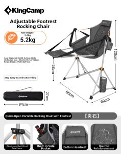 Kingcamp | Quick Setup Childrens Camping Swing Chair