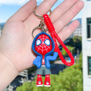 1pc or 6pcs Marvel Superhero Keychain - Iron Man Spider-Man Thor Hulk & Captain America Keyring Collection for Avengers Fans