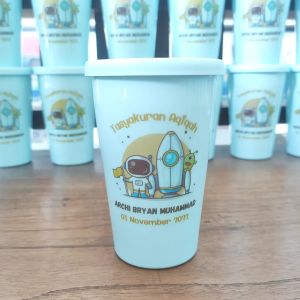 Paket 10pcs souvenir tumbler custom nama tanpa kemasan tile