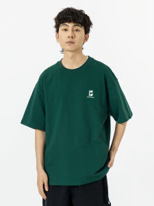 Yoke Studio American Casual round Neck Short Sleeves Tops Men and Women 26 260G Summer Loose-Fitting Pure Cotton T-shirt