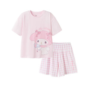 balabala Girls Pajama Set Summer Big Kids Homewear Thin 2025