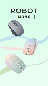 Mouse Wireless ROBOT M370 2.4GHz Silent Klik Optical 3200DPI - Garansi Resmi 1 Tahun