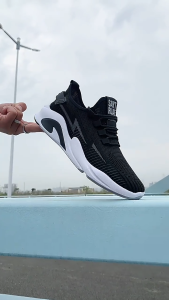 New mens Black Casual Breathable Sports for Man Shoes Rubber School Student Running Sneakers Lightweight Sneakers Summer