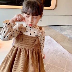 kyiibaby Girls fall suit new style spring and autumn baby belt skirt two sets kybb155