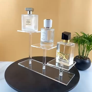 3 Tier Acrylic Display Riser Transparent Square Rack Blind Box Figure Jewelry Organizer Rak for POP MART Blind Box
