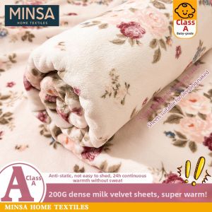 MINGSHA | Thick Warm Static-free Bed Sheet