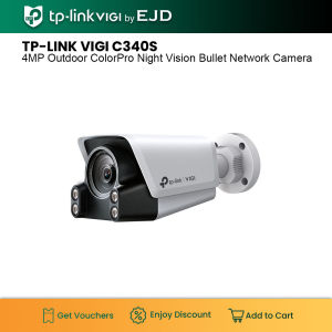tp-link VIGI C340S 4MP Outdoor ColorPro Night Vision Bullet Network Camera | TP-Link VIGI by EJD