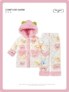 SHAPRA | Cute Pig Hooded Winter Flannel Sleepwear