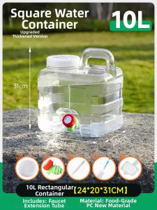 TAFUMAN | Food-Grade PC Drinking Water Storage Bucket 7.5L