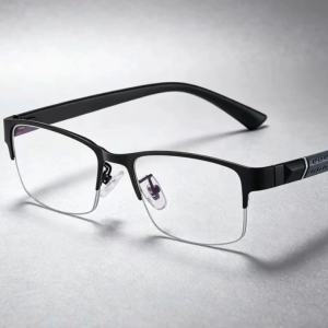 Semi-rimless Reading Glasses Anti Blue Light Anti-fatigue Business Presbyopia Eyewear Cermin Mata Baca