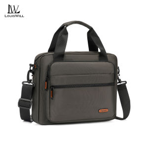 LouisWill Mens Shoulder Bag Business Laptop Bag Fashion Waterproof Messenger Bag Portable Travel Bag Large Capacity Handbag Cross Body Bag Lightweight Casual Bag Leisure Sport Street Bag