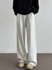 Cleanfit American Style Loose Drapey Mens Sport Sweatpants Straight Leg Casual Pants Basic Solid Color Trendy Brand