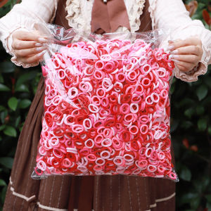 Bộ 50 Nhiều Màu Sắc Nylon Co Giãn Dây Buộc Tóc Cho Bé Gái Đuôi Ngựa Giữ Scrunchie Cao Su Cho Bé Phụ Kiện Tóc Kid Thời Trang