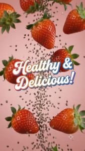 Strawberry Milk Collagen & Chia Seed 250g | Creamy Strawberry Drink Mix | High Fiber & Delicious | BUY 1 GET 1