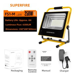 SUPERFIRE | Portable High-Power Emergency Outdoor LED Floodlight