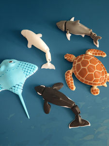 Đồ Trang Trí Từ Động Vật Biển 3D in Định Hình Con Rùa Và Con Cá Voi Di Động Đồ Trang Trí Từ Tính Cho Tủ Lạnh Thương Hiệu Trung Quốc Đại Lục