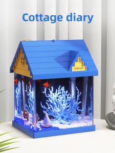 Sunsun | Small Ultra-clear Glass Aquarium Desktop Aquascaping