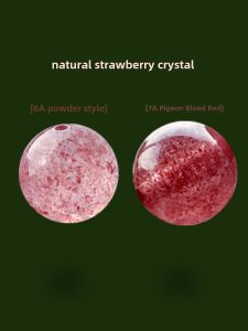 Vòng Tay Pha Lê Dâu Tây Hồng Ngọc Huyết Bồ Câu Vòng Tay Hạt Pha Lê Hạt Rời Phụ Kiện Sản Phẩm Thủ Công DIY Vòng Tay Chuỗi Hạt Phối Hạt Vòng Tay