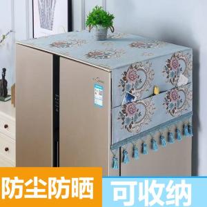 2025 New Double Door Fridge Dust Cover Protector Single Door Top Cloth Shield Popular Home Fabric Dustproof Covering